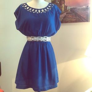Royal blue summer dress